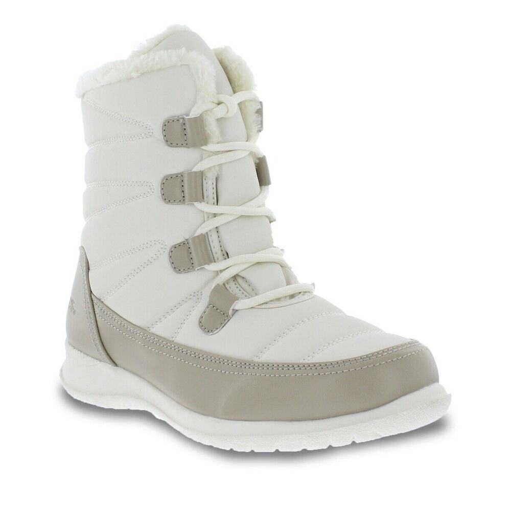 Totes Jessie Off White Sz 9.5 Waterproof Boots